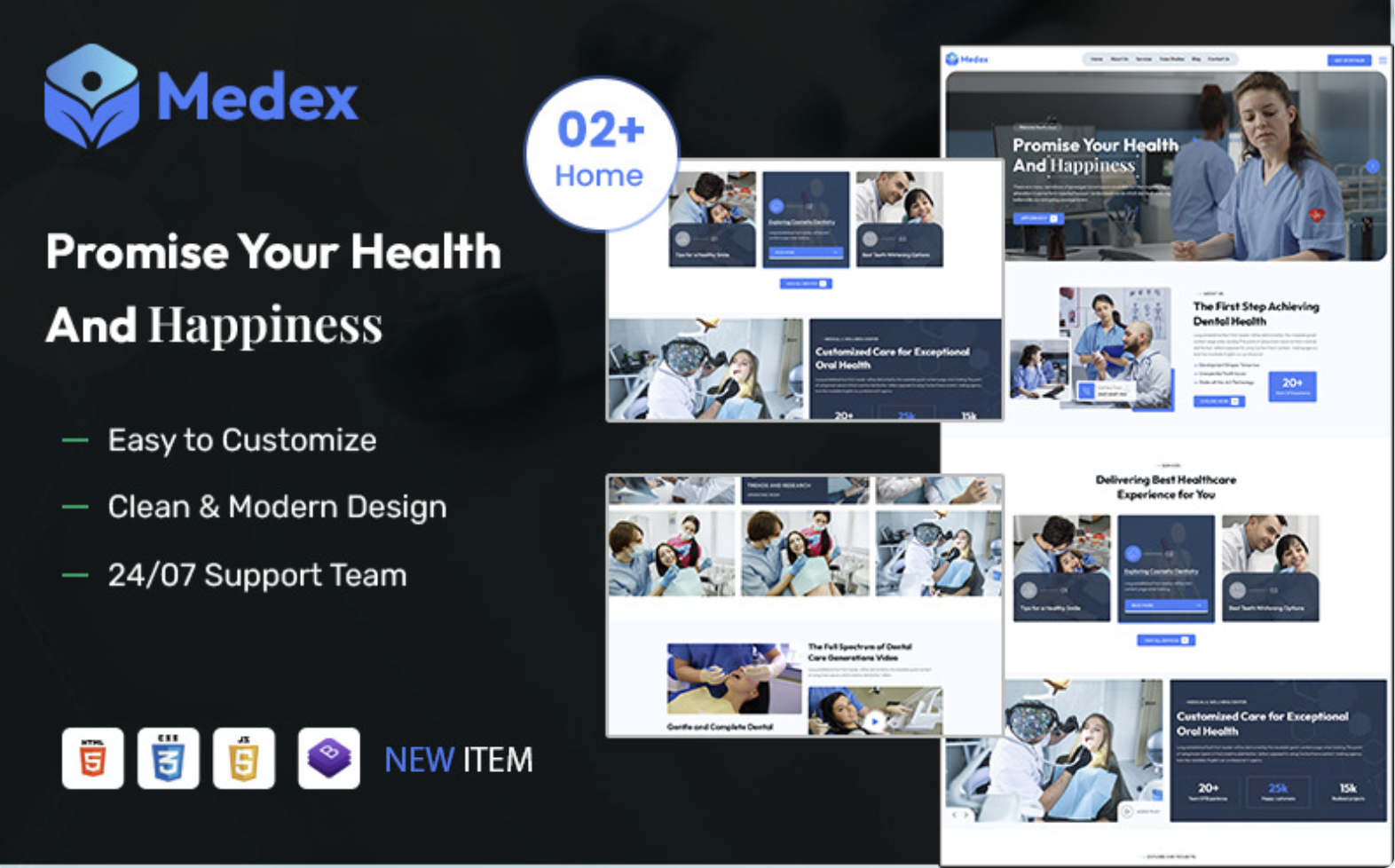 Medex – Dental Clinic & Medical Hospital WordPress Theme