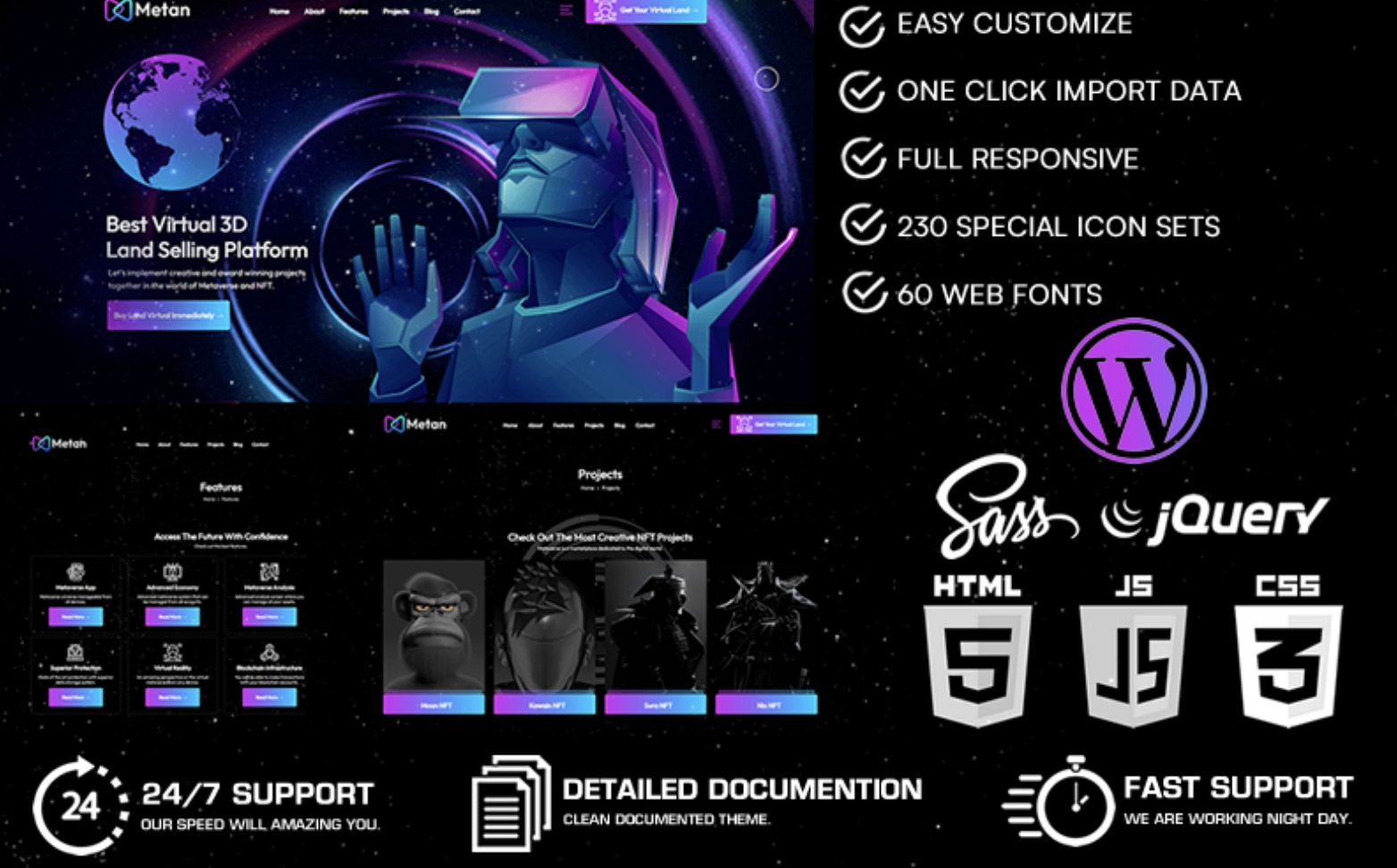 Metan - Metaverse WordPress Theme