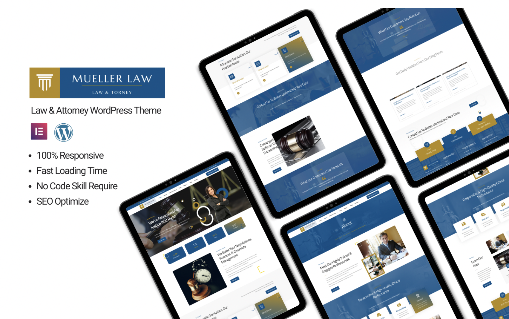 Mueller Law - Law & Attorneys WordPress Theme