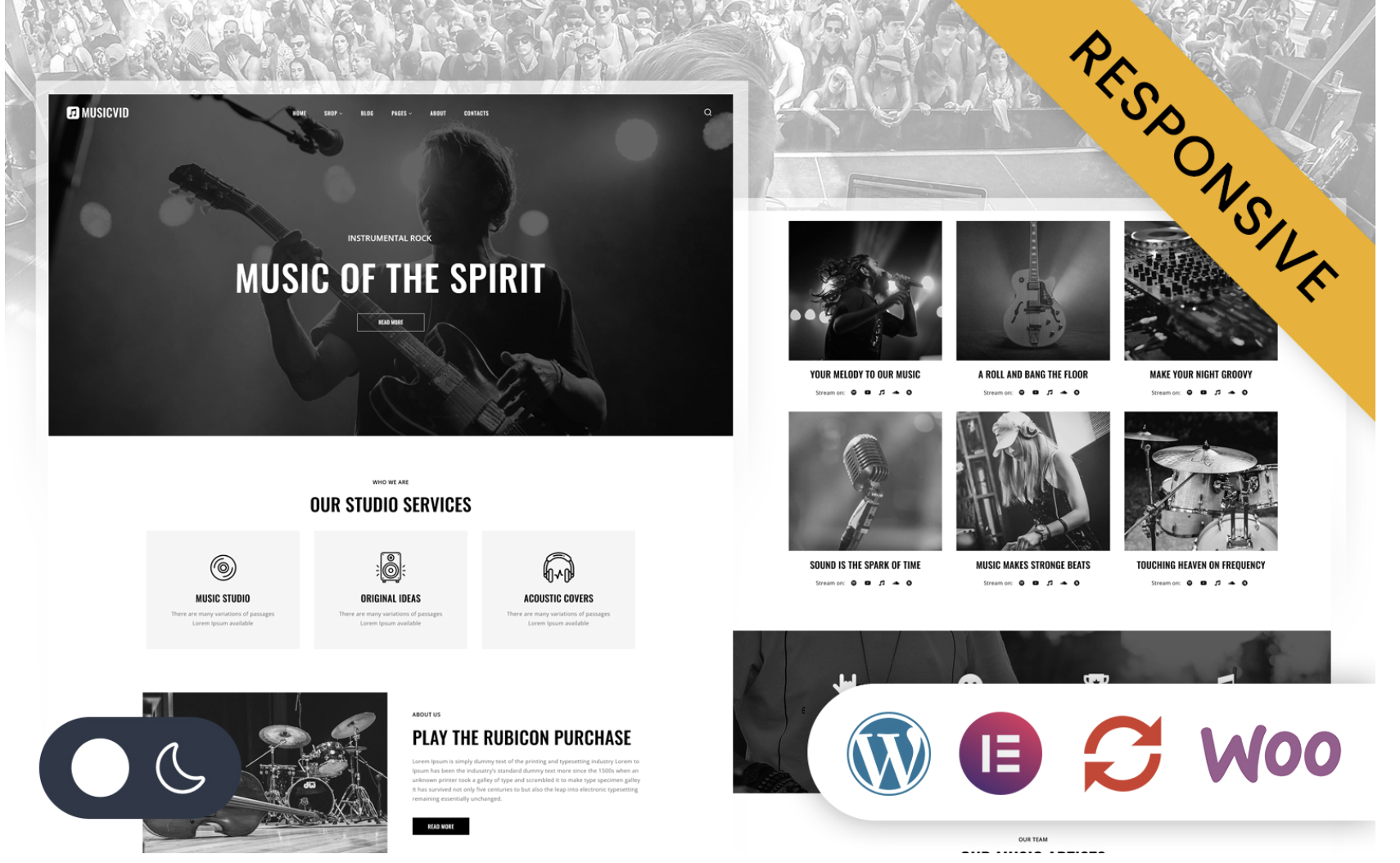 Musiico - Classical Music & Orchestral Group WordPress Elementor Theme WordPress Theme