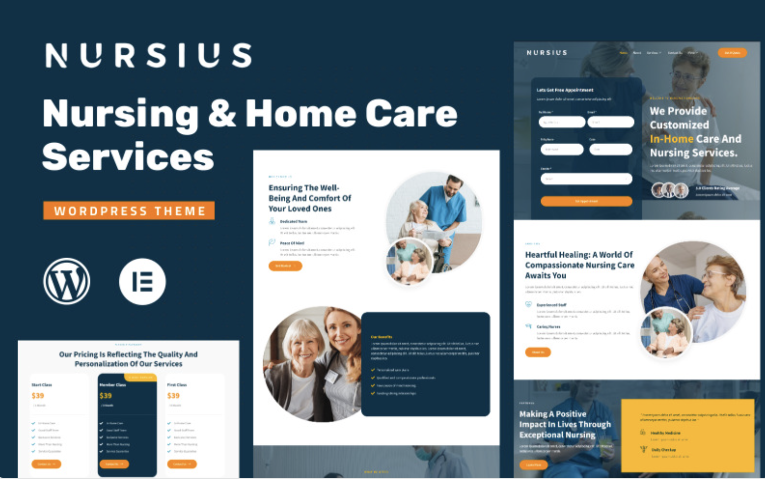 Nursius – Elderly Care & Private Nursing WordPress Theme