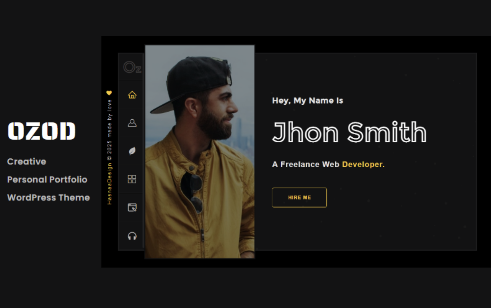 Ozod - Personal Portfolio WordPress Theme