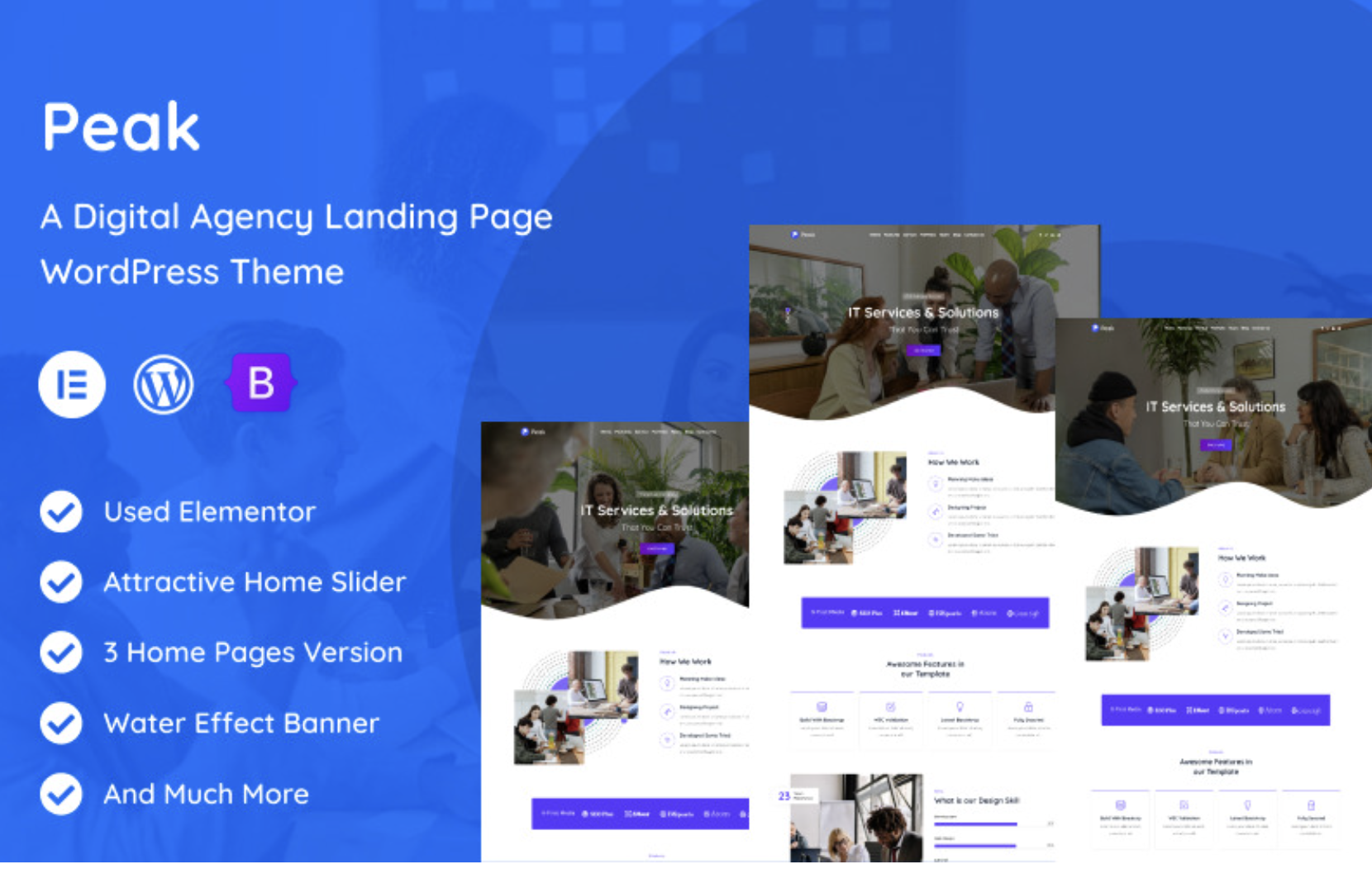 Peak - Roofing Company WordPress Theme