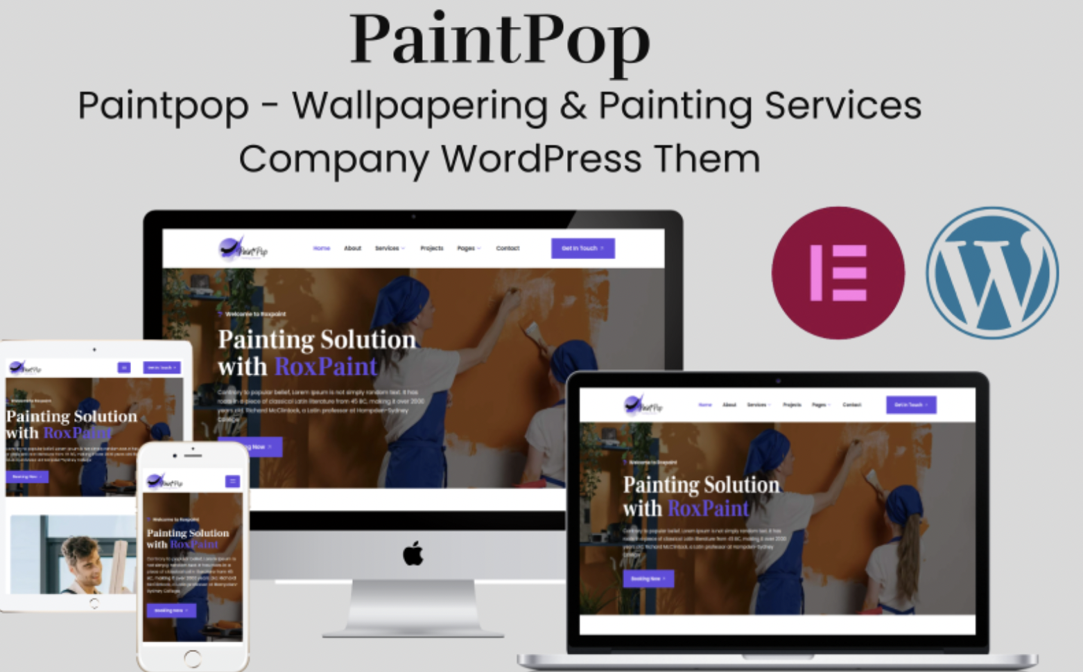 Paintpop - Wallpapering & Painting Services Company WordPress Theme