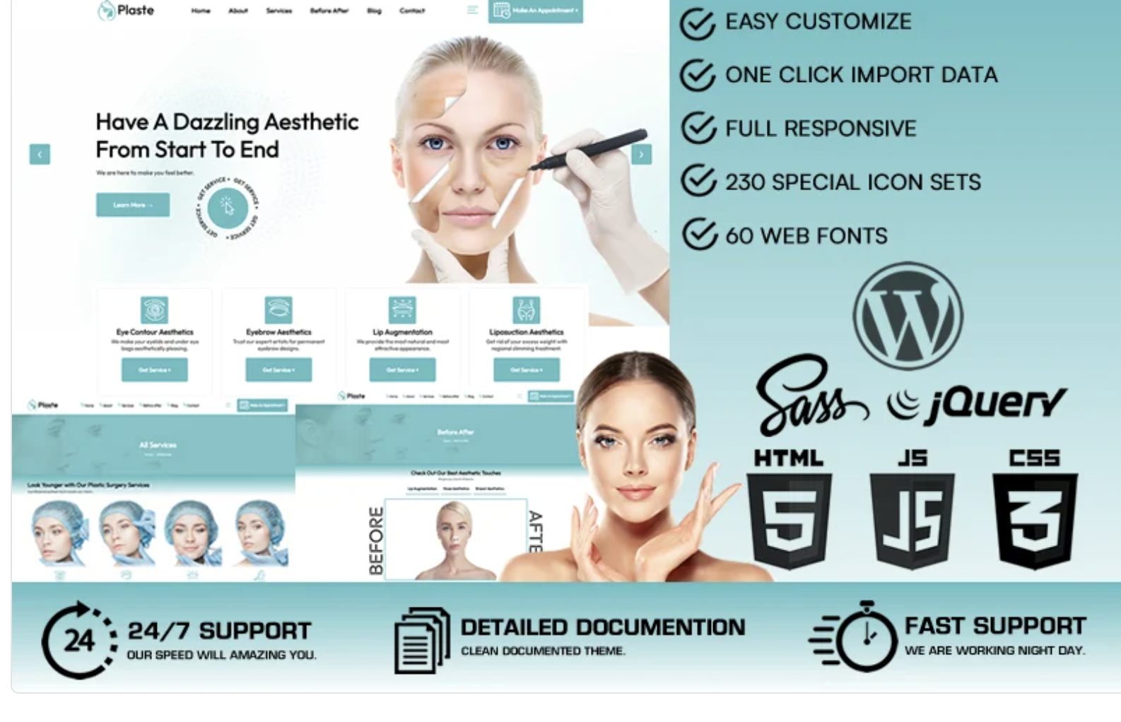 Plaste - Plastic Surgery WordPress Theme