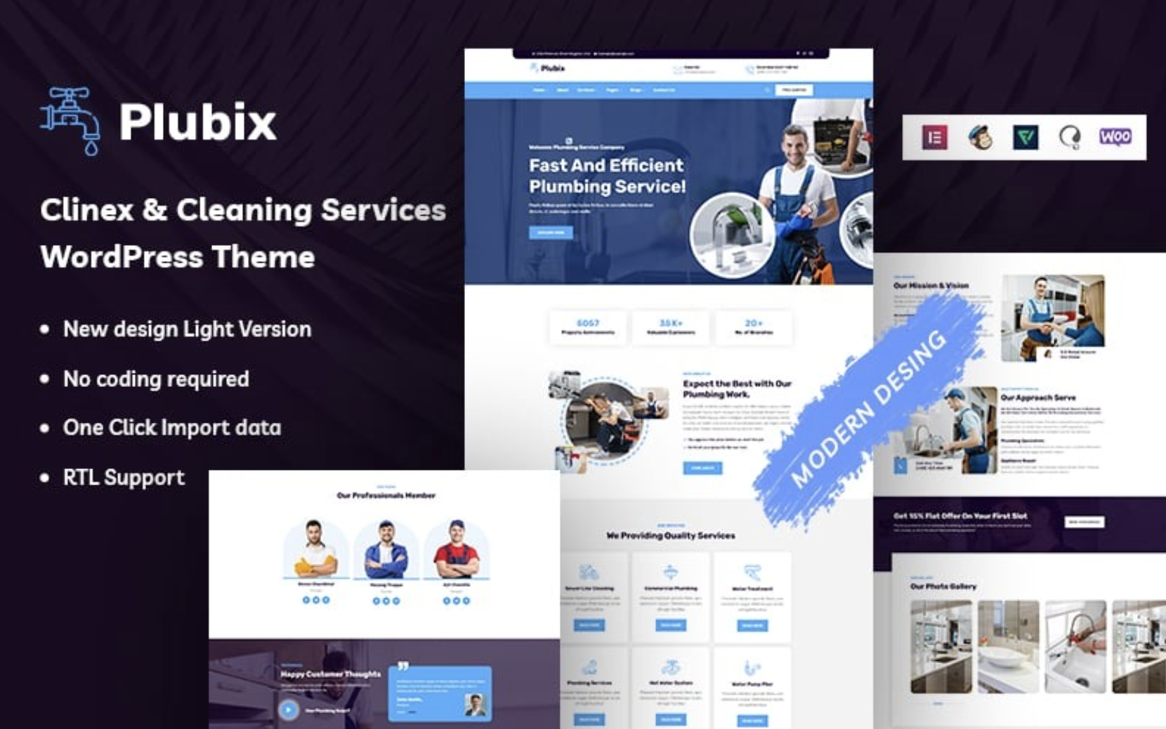 Plubix - Plumbing Service Company WordPress Theme