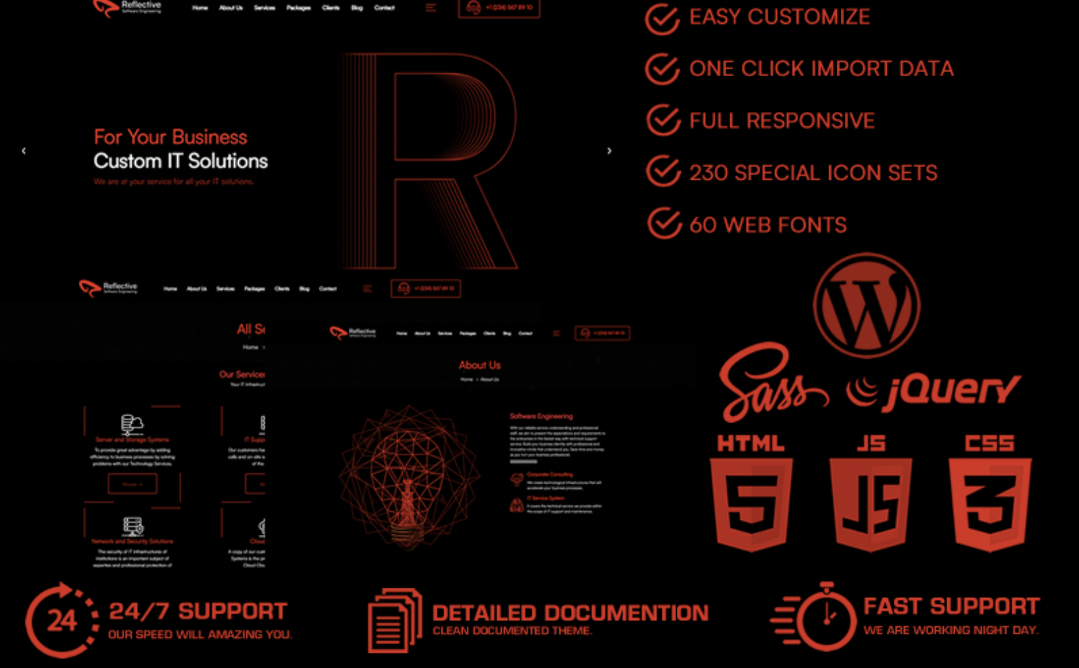 Reflective - It Solutions & Software Engineering WordPress Theme