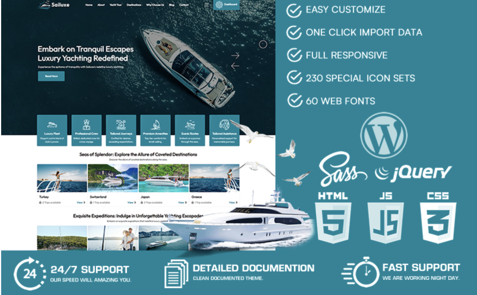 Sail - Yacht Club WordPress Theme