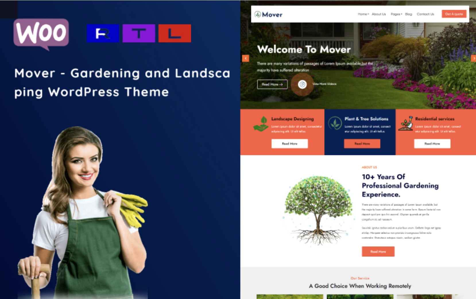 Mover - Gardening and Landscaping WordPress Theme
