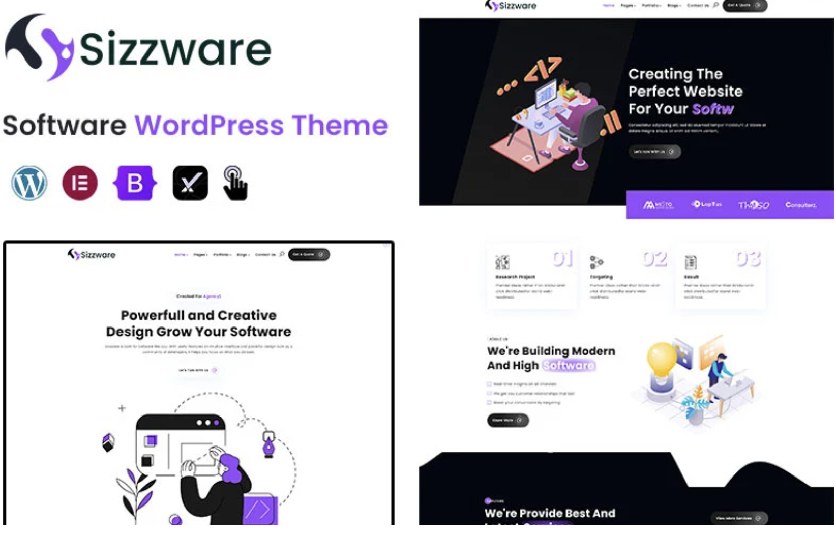 Sizzware - Software WordPress Theme