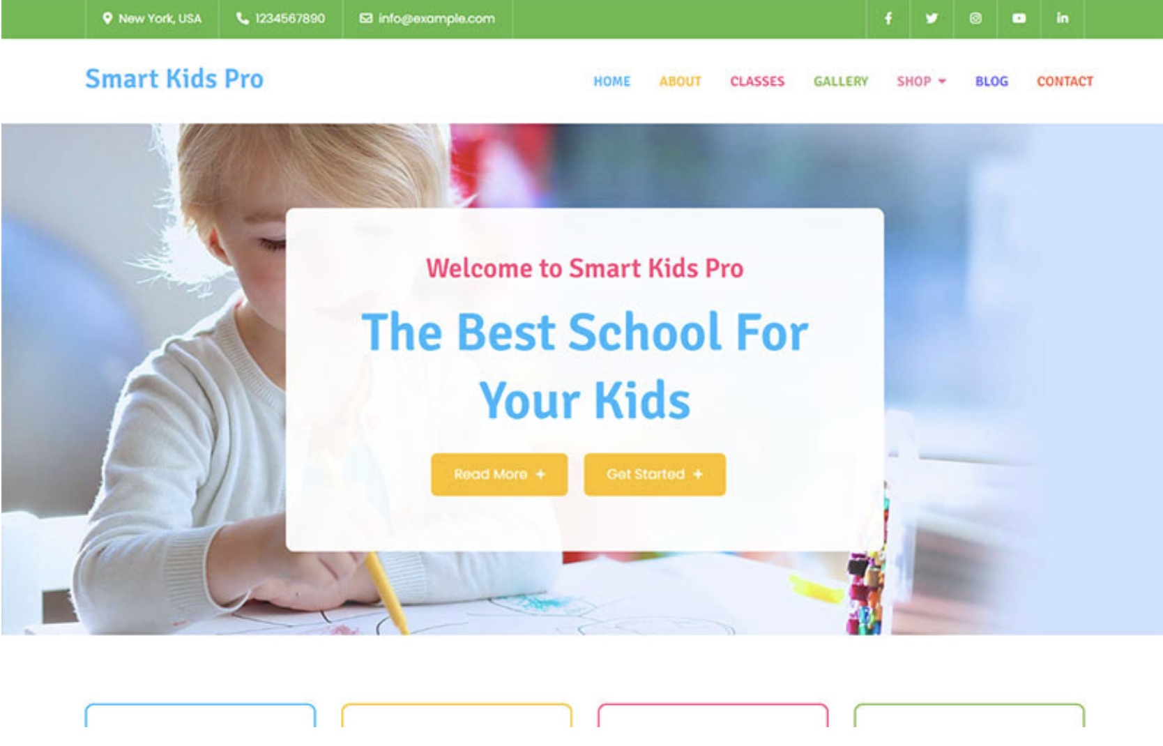 Smart Kids Pro - Kindergarten WordPress Theme