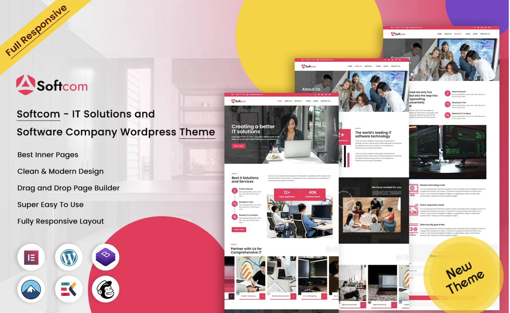 Softnic - Digital Marketing Agency WordPress Theme