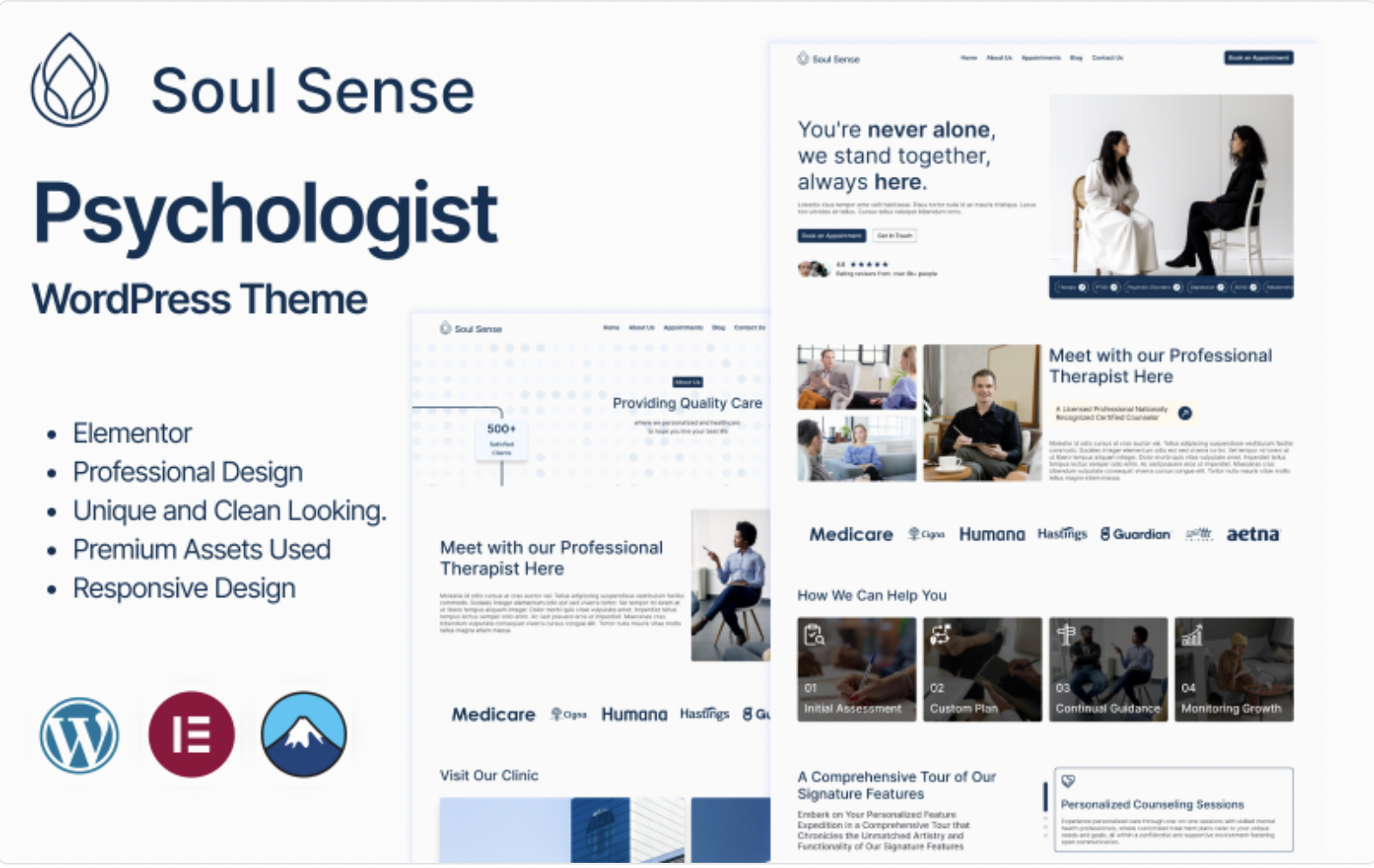 Soul Sense - Psychologist, Therapy & Psychological Counseling WordPress Theme