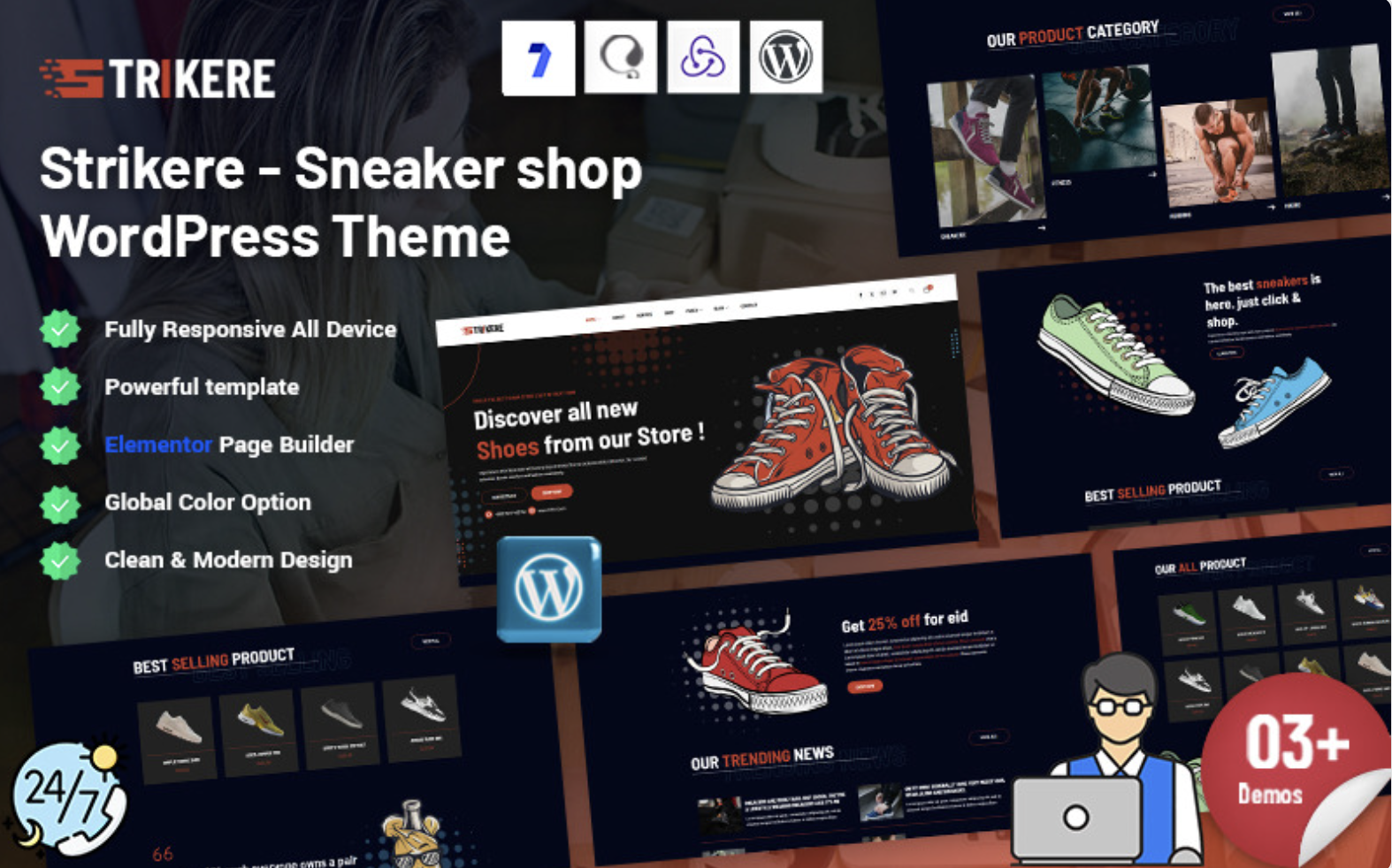 Strikere - Sneaker Shop WordPress Theme