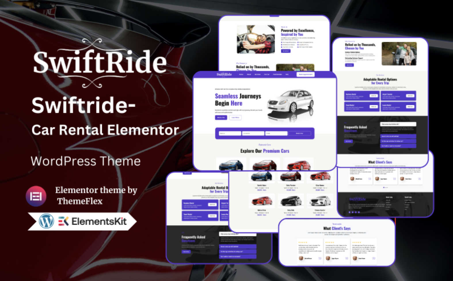 Swiftride – Car Rental Elementor WordPress Theme
