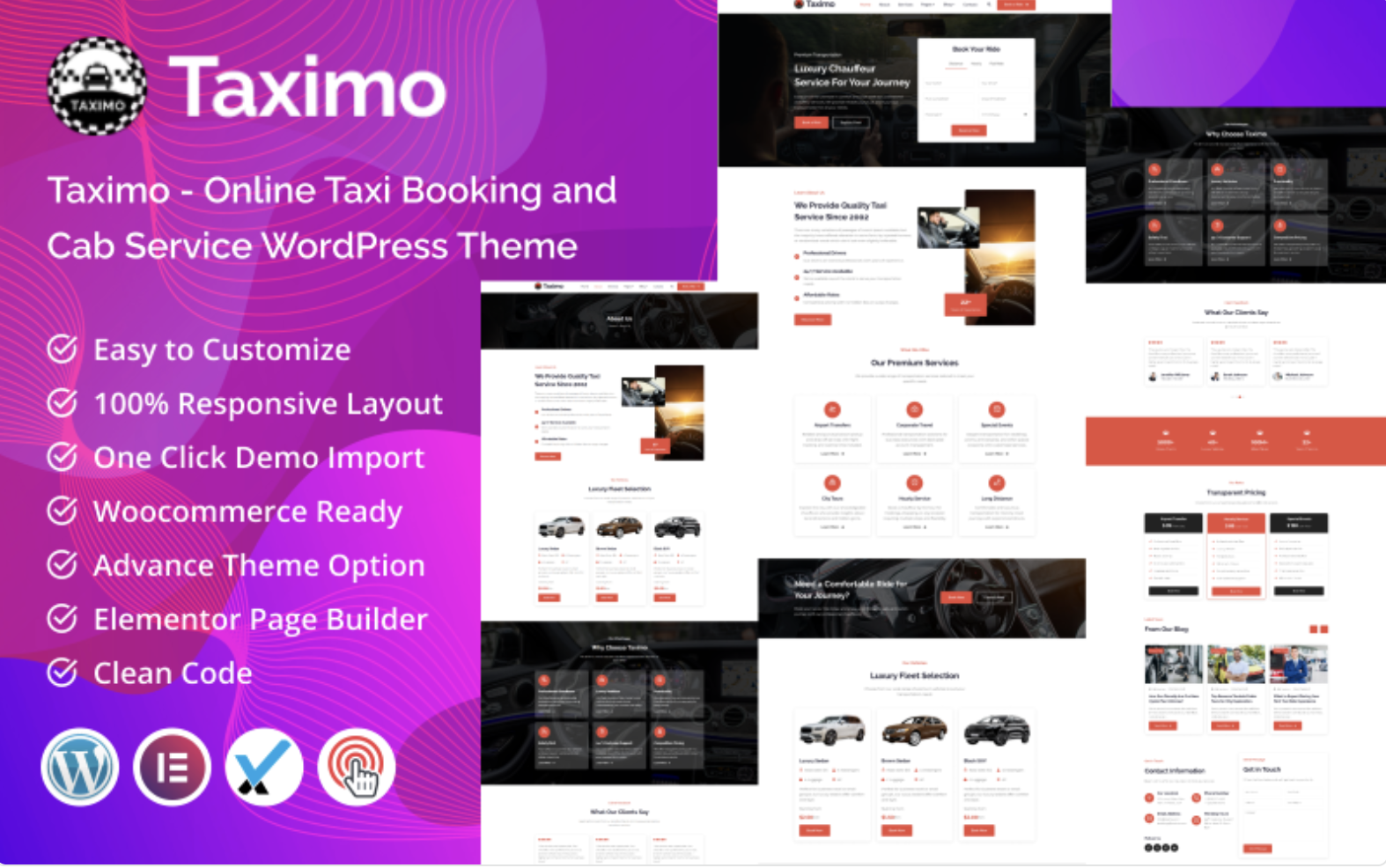 Taximo - Online Taxi Booking and Cab Service WordPress Theme