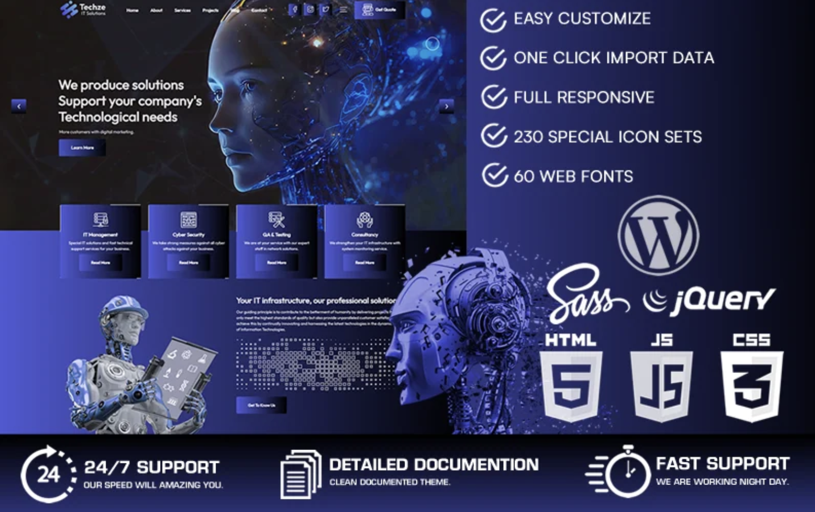 Techze - IT Solutions & AI WordPress Theme