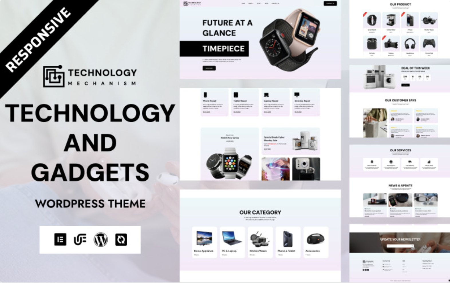Technology - Electronics & Gadget WooCommerce Elementor Theme WordPress Theme