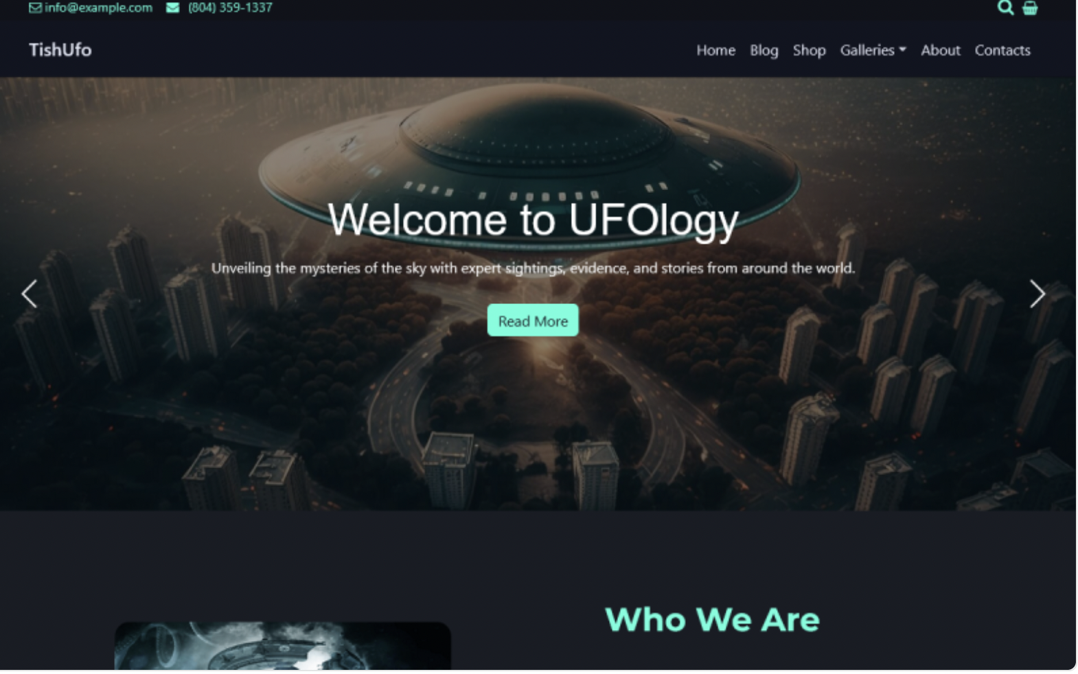 TishUFO – WordPress Theme for UFO, Ufology, and Extraterrestrial Research Websites
