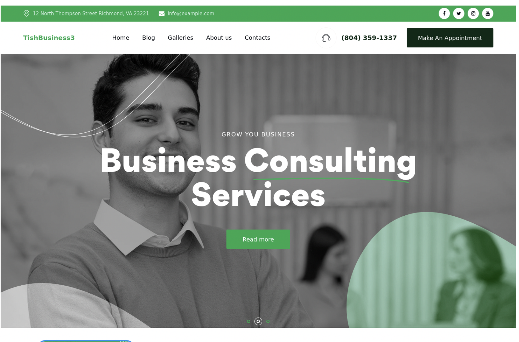 TishBusiness3 - Corporate and Business WordPress Theme