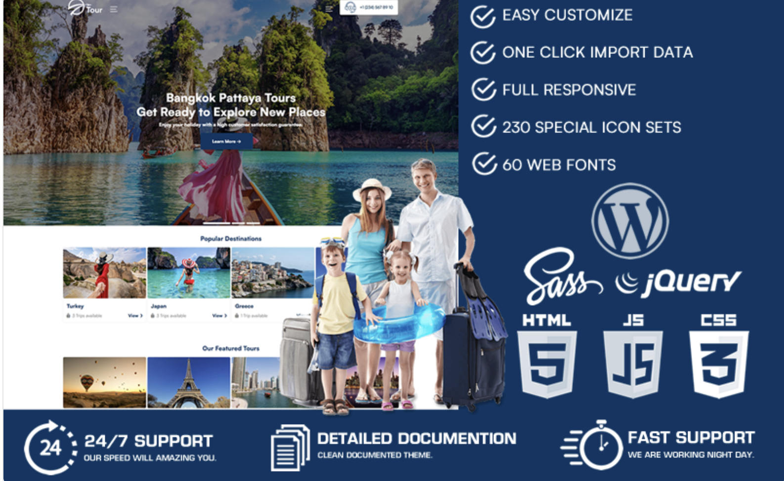Tours - Travel Agency & Tourism WordPress Theme