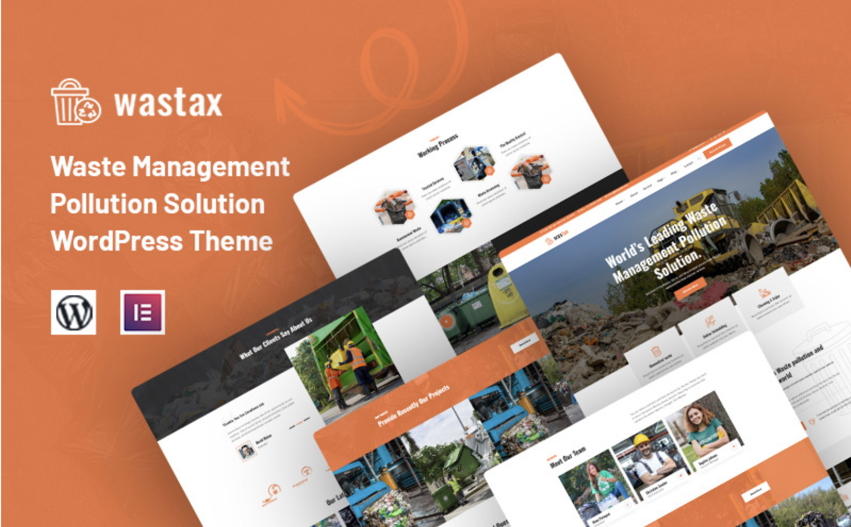 Wasti - Waste Pickup & Disposal Services WordPress Theme