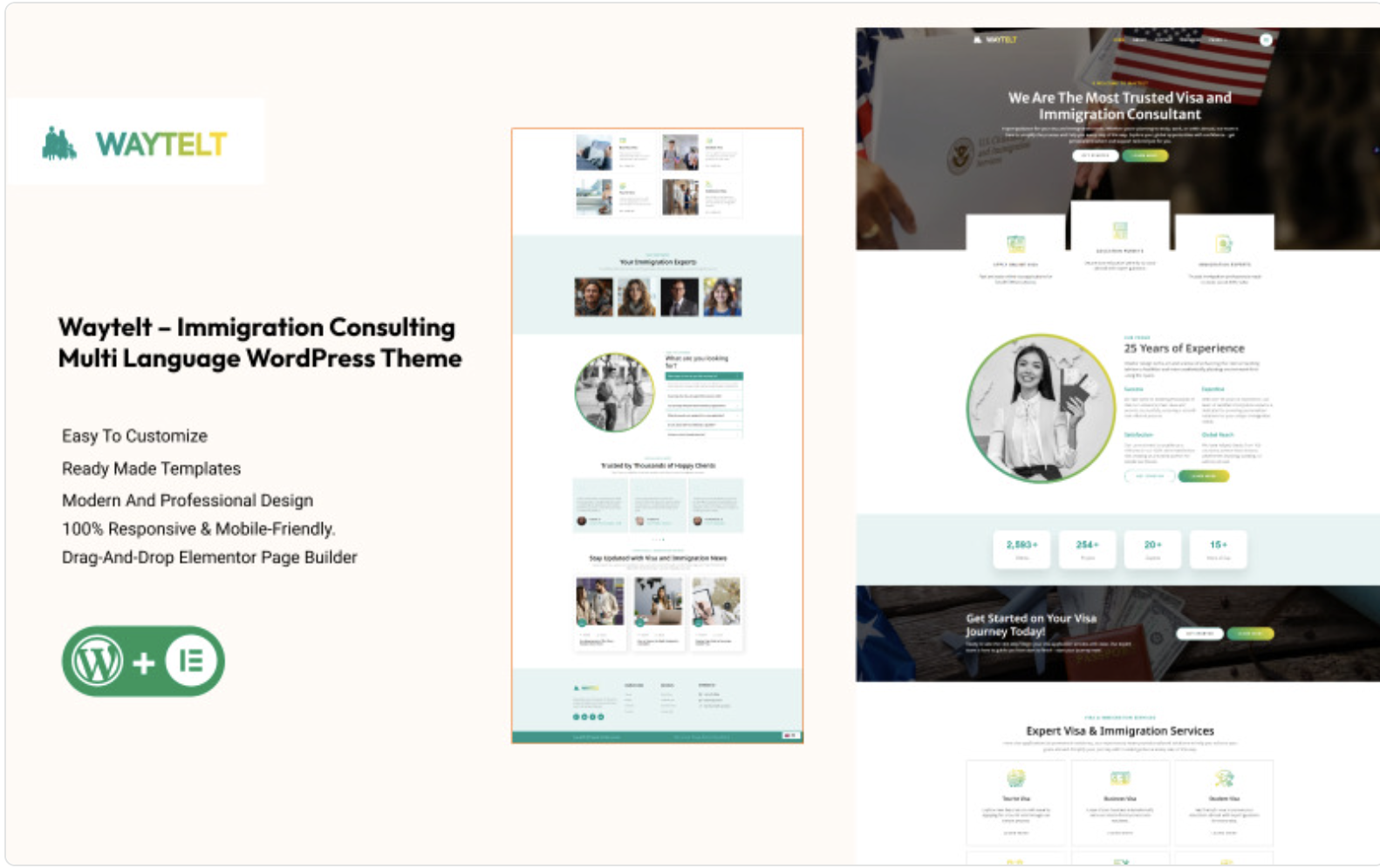 Waytelt – Immigration Consulting Multilanguage WordPress Theme