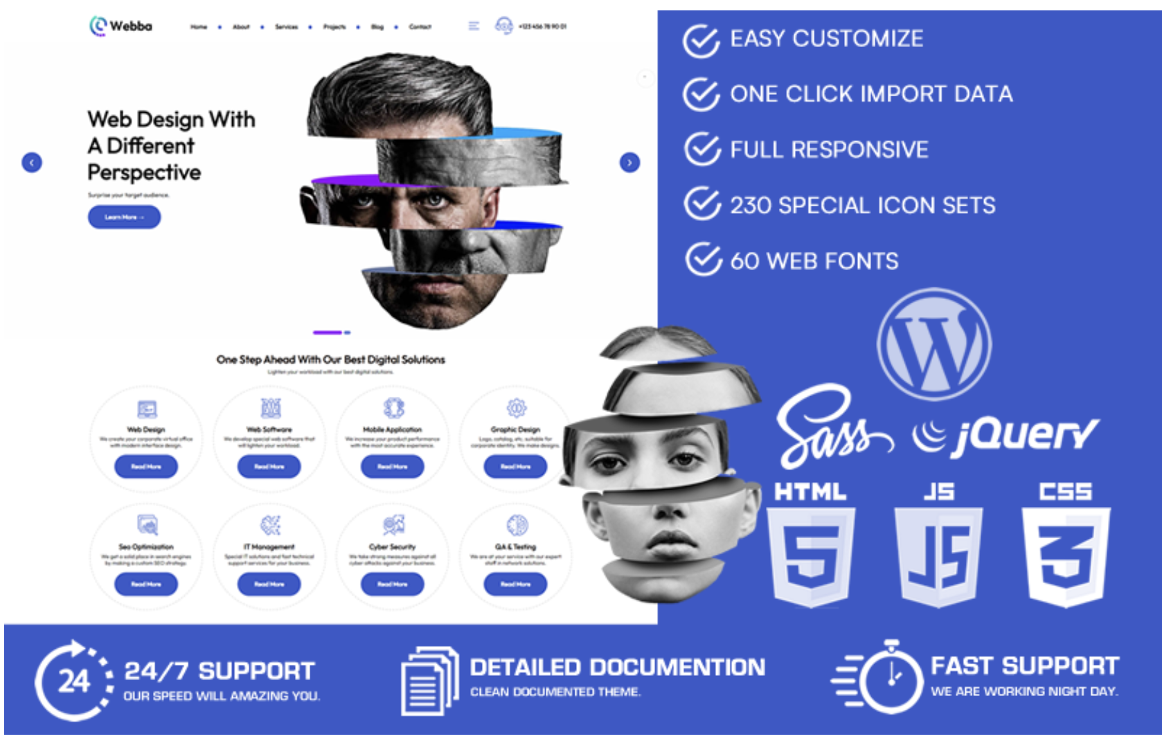 Webba - Creative Web Design Agency WordPress Theme