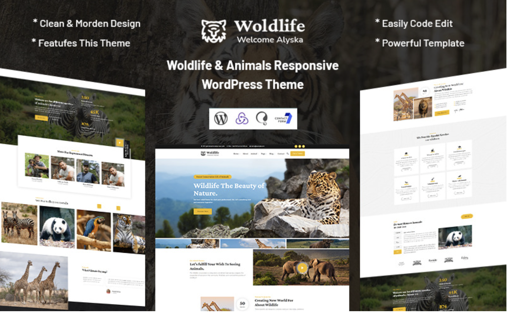 Woldlife - Animals Responsive WordPress Theme