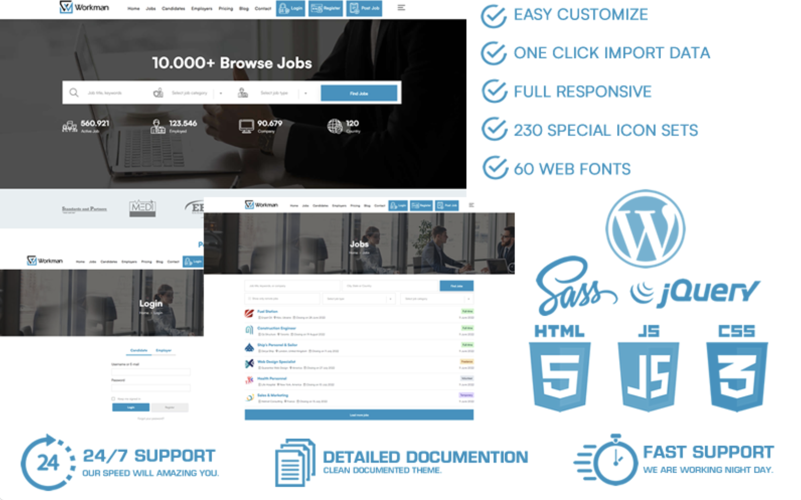 Workman - Job Portal WordPress Theme