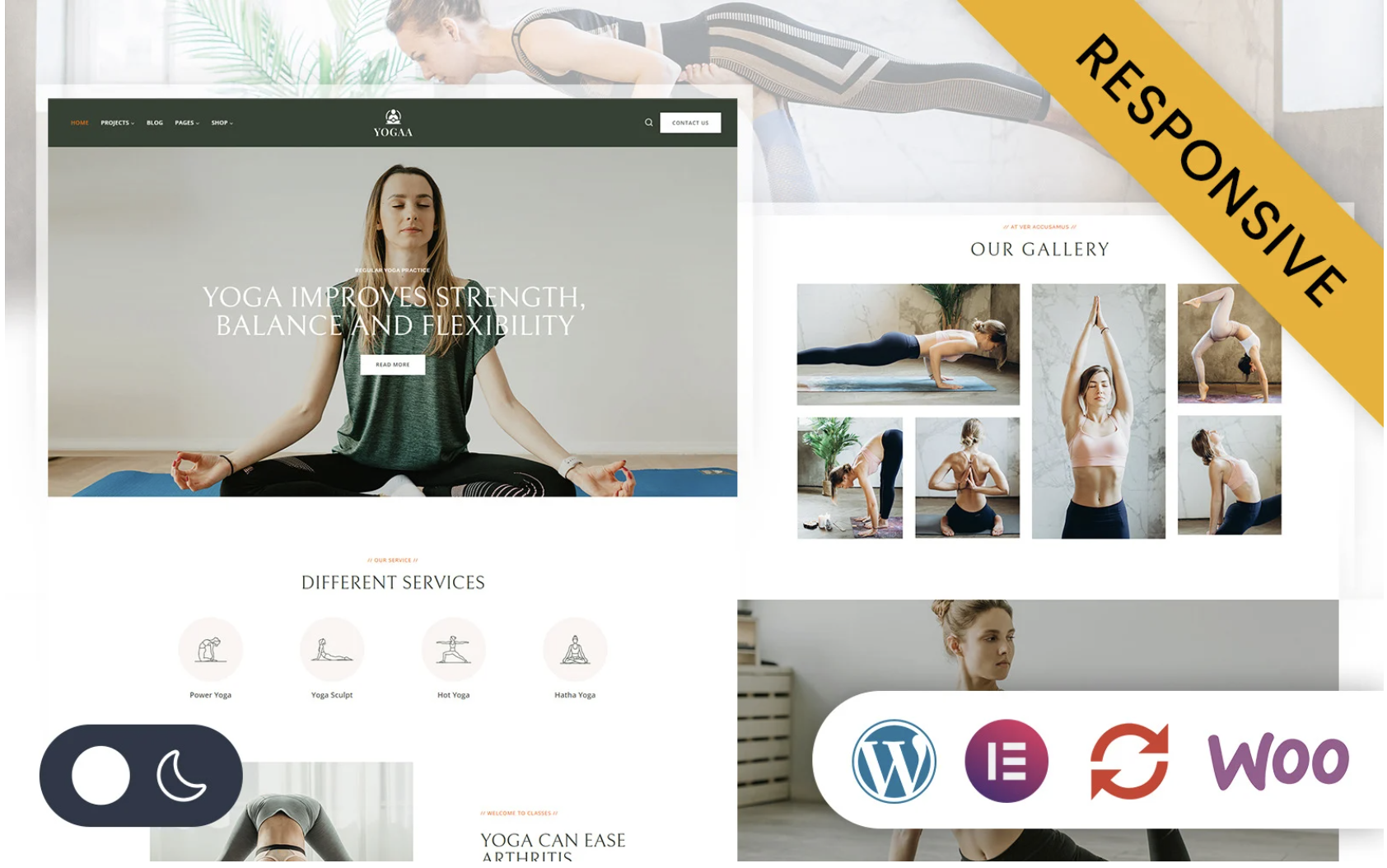 Yogaa - Yoga, GYM & Fitness Elementor Wordpress Responsive Theme