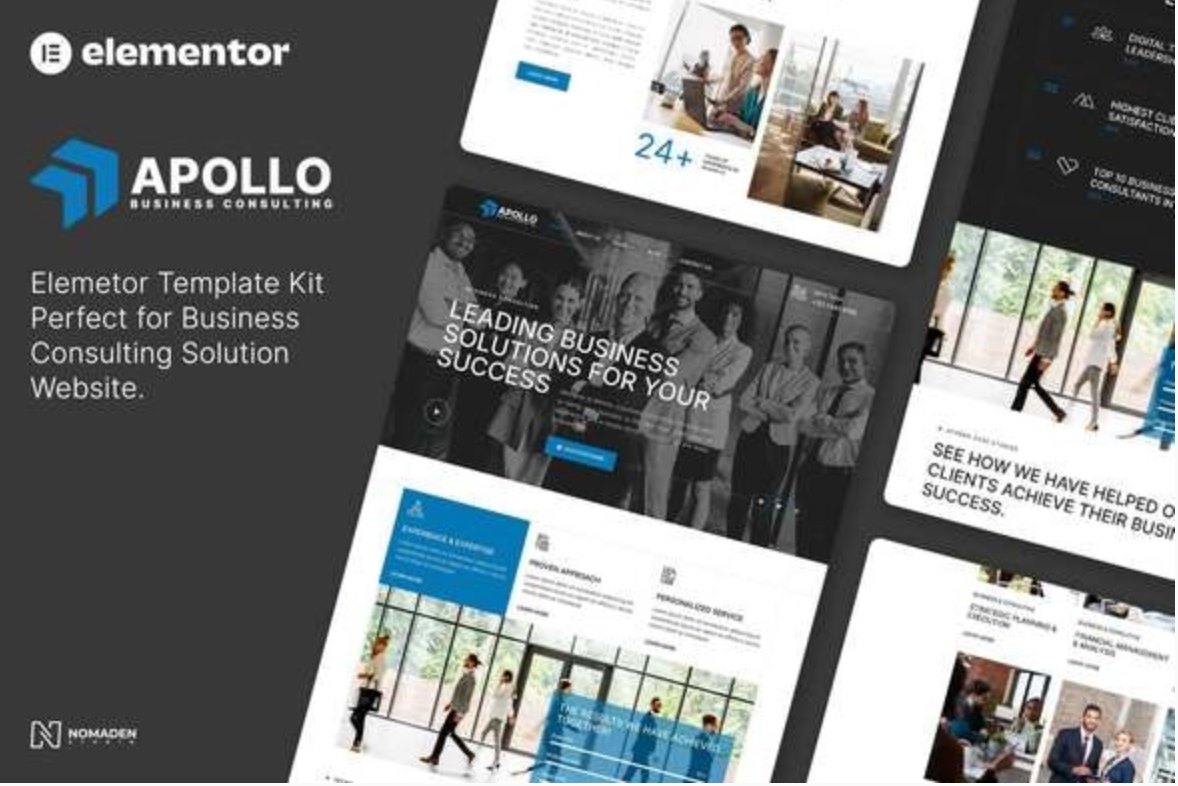 Apollo - Business Consulting Elementor Template Kit
