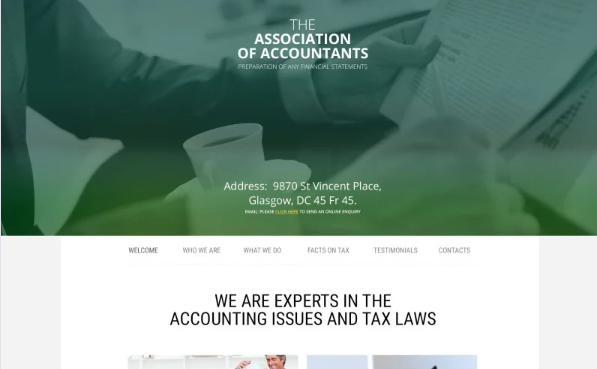 Accountant General Website Template — Template by Templatemonster