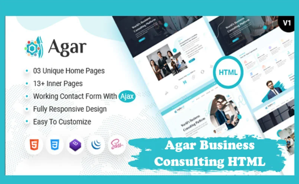 Agar – Multipurpose Business & Consulting HTML Template — Template by Templatemonster