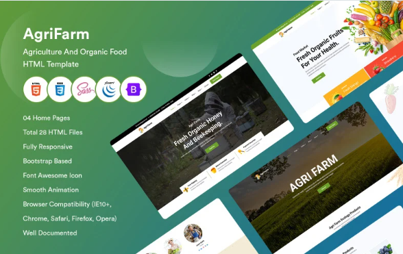 AgriFarm – Agriculture And Organic Food HTML Template — Template by Templatemonster