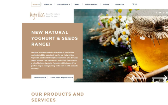 Agrilloc Website Template