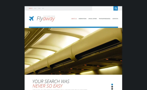 Airline Tickets Website Template