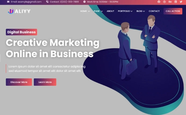 Alliy – Digital Agency Multipurpose HTML5 Website Template — Template by Templatemonster