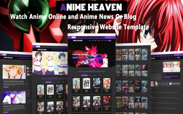 Anime Heaven – Watch Anime Online And Anime News Or Blog Responsive Website Template — Template by Templatemonster