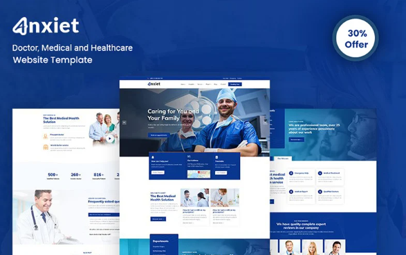 Anxiet – Doctor, Medical and Healthcare Website Template — Template by Templatemonster