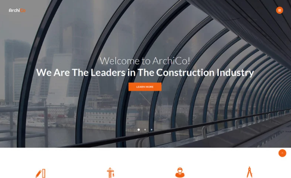 ArchiCo – Construction Company Responsive Multipage Website