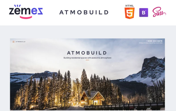 Atmobuild – Construction Business Website Template — Template by Templatemonster