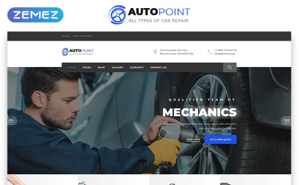 Autopoint – Car Repair Multipage Creative HTML Website Template — Template by Templatemonster
