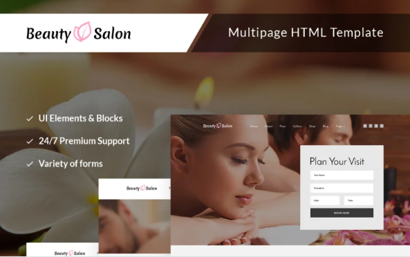Beauty Salon Responsive Multipage Website Template — Template by Templatemonster