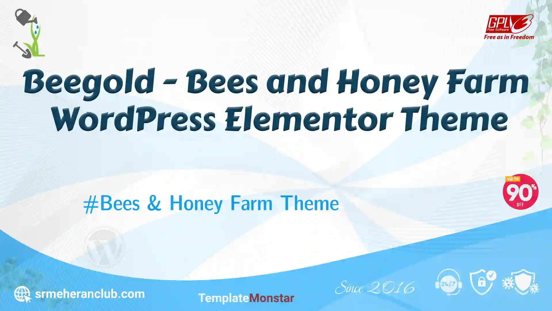 Beegold – Bees and Honey Farm WordPress Elementor Theme — Theme by Templatemonster