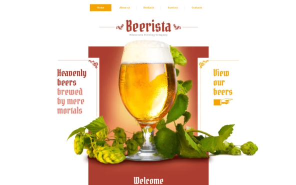 Beerista Website Template
