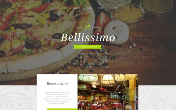Bellissimo Website Template