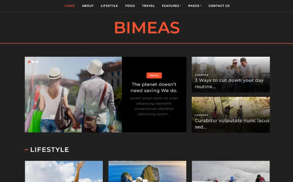 Bimeas – Blog, Article and Magazine HTML5 Template — Template by Templatemonster