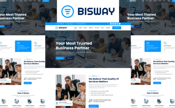 Bisway-Business and Corporate Html5 Website Template — Template by Templatemonster