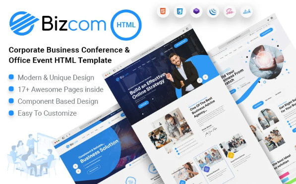 Bizcom – Corporate Business Office Event HTML Template